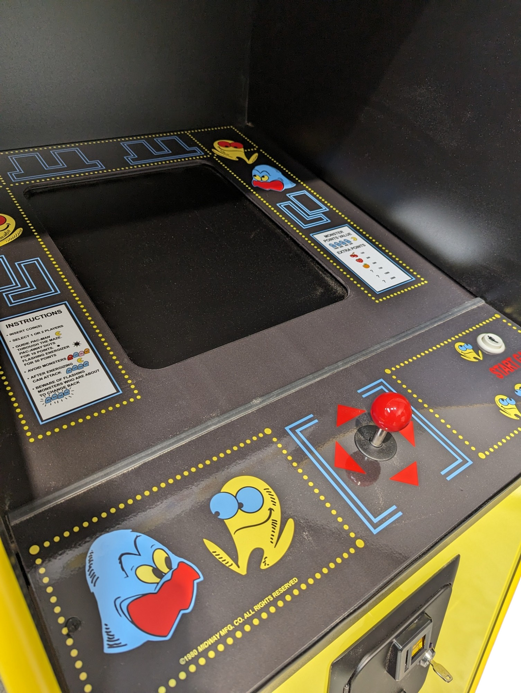Pacman arcade machine - Reproduction