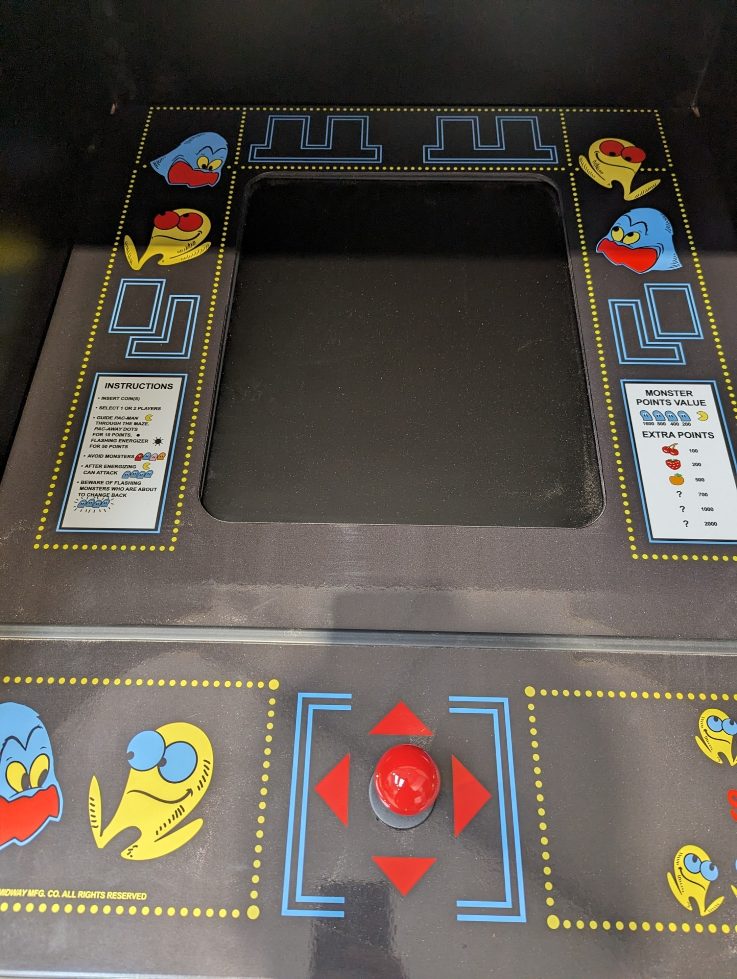 Pacman arcade machine - Reproduction