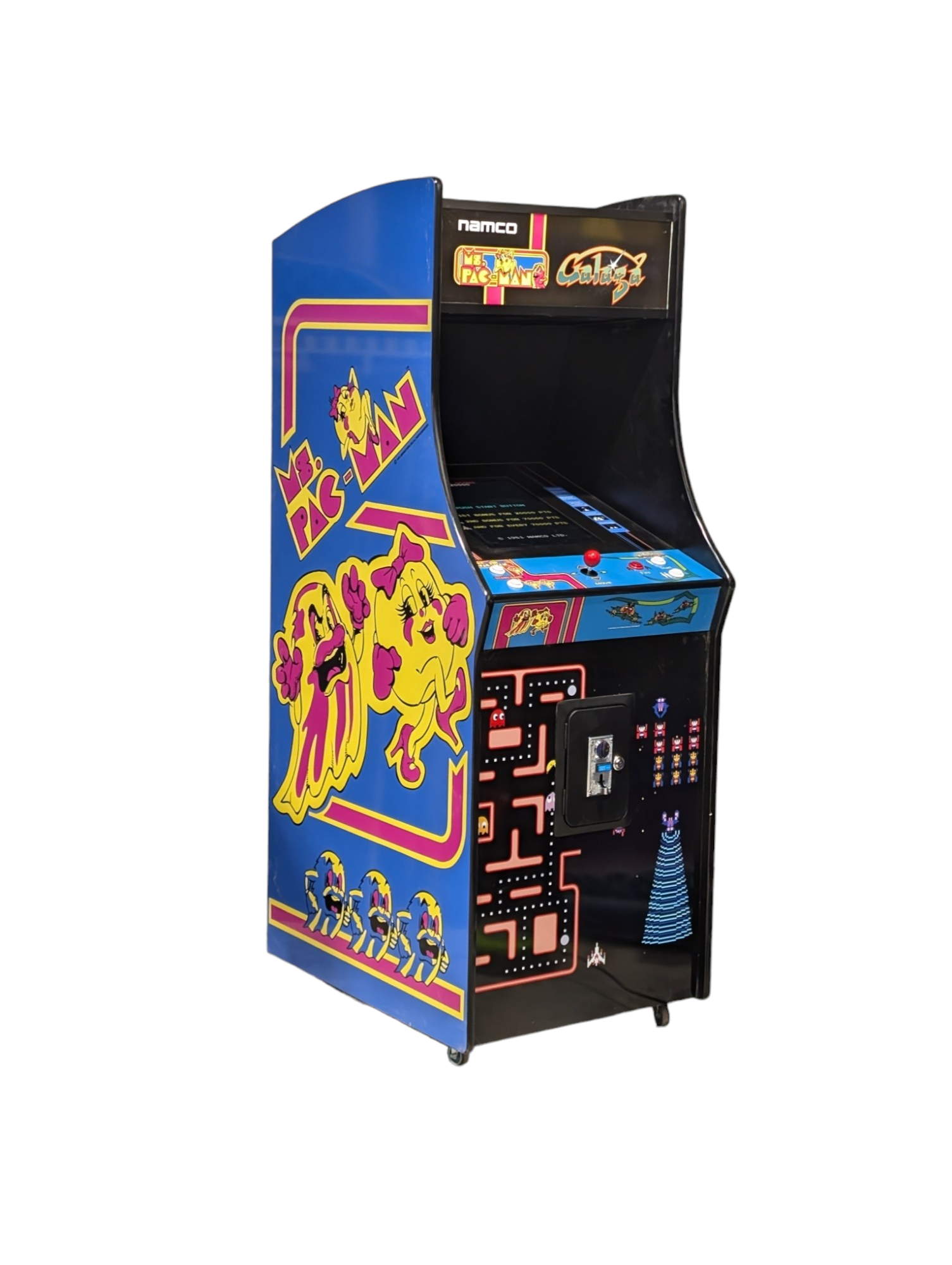 Ms Pacman and Galaga Anniversary Arcade Machine - Reproduction